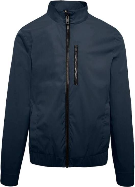 Ecoalf Sweater met rits Blauw Heren