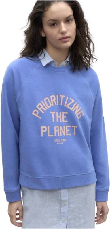 Ecoalf Sweatshirt Blauw Dames