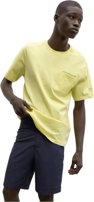 Ecoalf T-Shirts Geel Heren