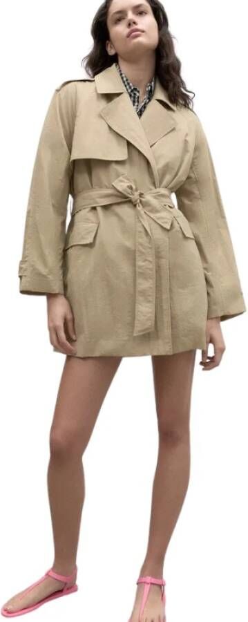 Ecoalf Trench Coats Beige Dames