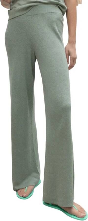Ecoalf Wide Trousers Groen Dames
