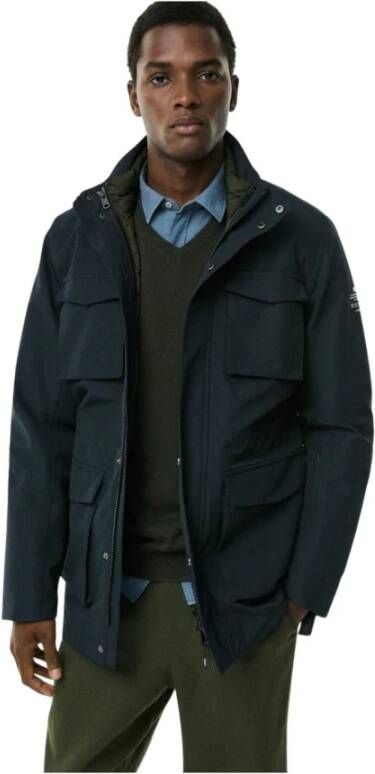 Ecoalf Winter Jacket Blauw Heren
