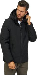 Ecoalf Zwarte jas van gerecycled polyester Zwart Heren