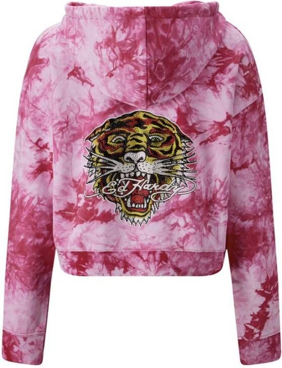 Ed Hardy Sweatshirt Roze Heren