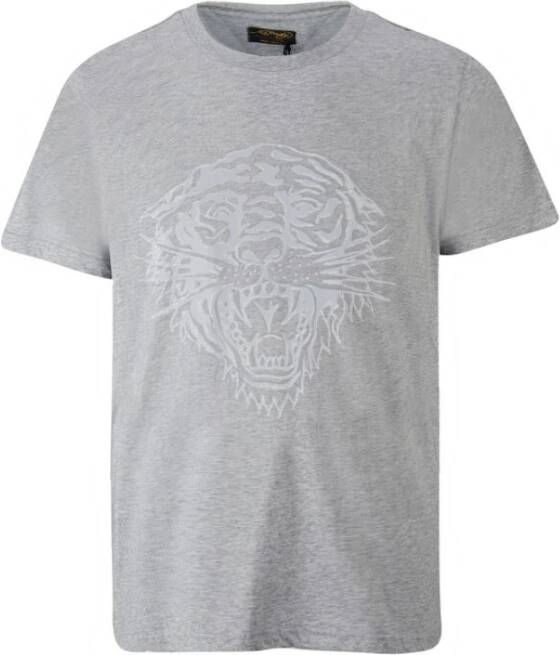 Ed Hardy T-shirt Korte Mouw Tiger glow t-shirt mid-grey