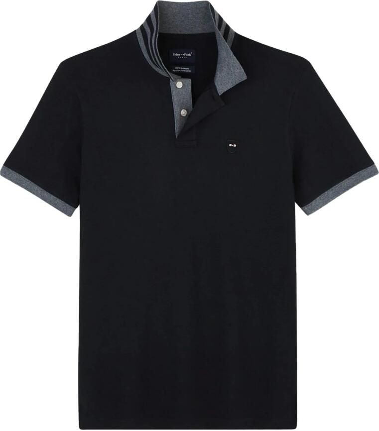 Eden Park Polo met korte mouwen Black Heren - Foto 3