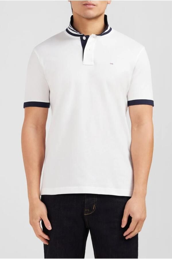 Eden Park Polo Shirt Korte Mouw White Heren - Foto 2