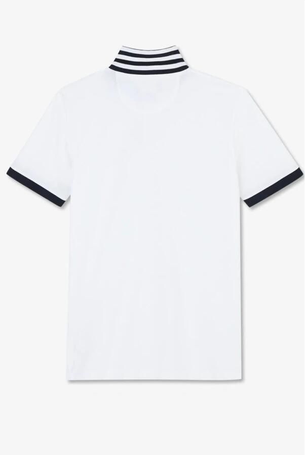 Eden Park Polo Shirt Korte Mouw White Heren