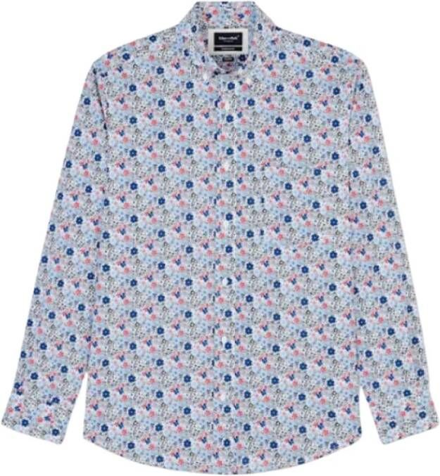 Eden Park Fleuri Pima -Overhemd Blauw Heren