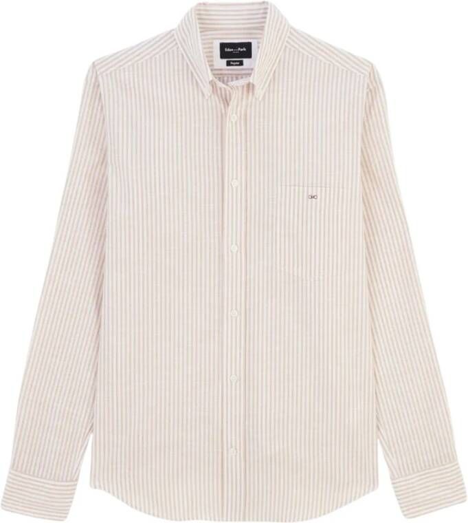 Eden Park Overhemd Beige Heren