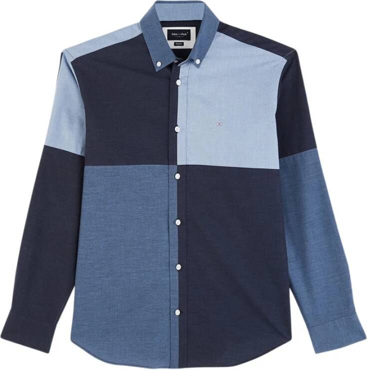 Eden Park Overhemd met lange mouwen Blauw Heren