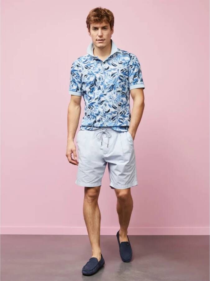 Eden Park Polo Shirt Blauw Heren
