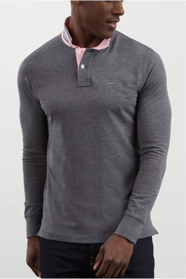 Eden Park Polo Shirt Grijs Heren