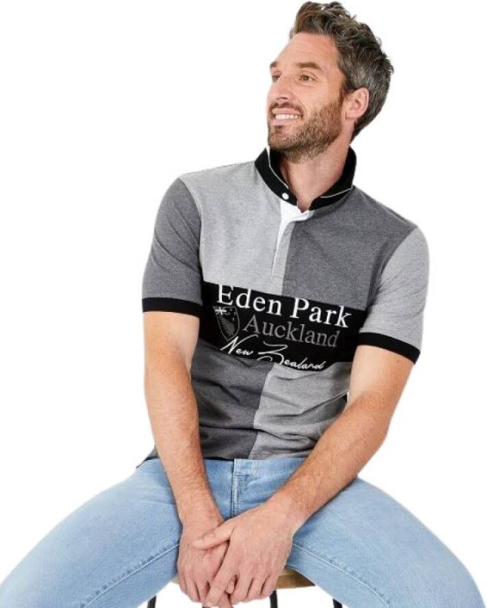 Eden Park Polo shirt met korte mouwen Zwart Heren