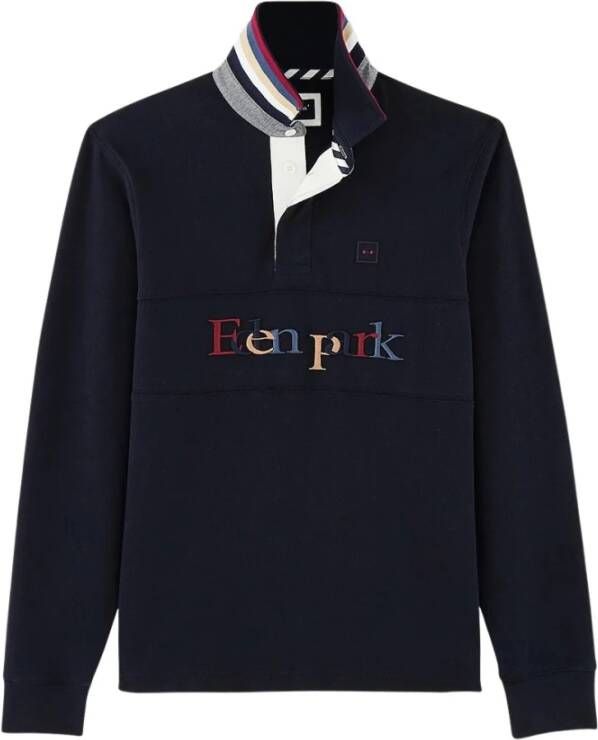 Eden Park Rugby Polo Blauw Heren