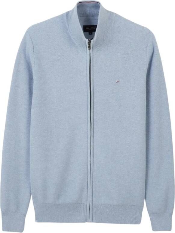 Eden Park Sweater met rits Hoodies Blauw Heren