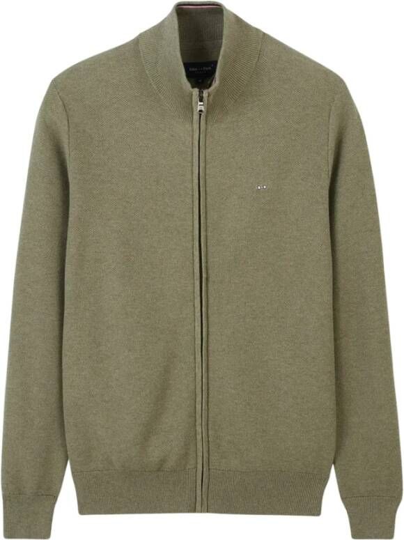Eden Park Sweater met rits Hoodies Groen Heren