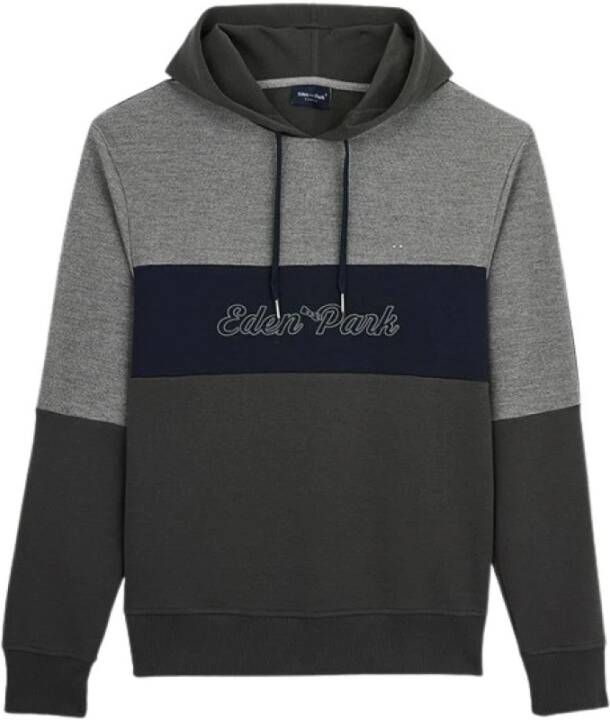 Eden Park Sweatshirt met capuchon Grijs Heren