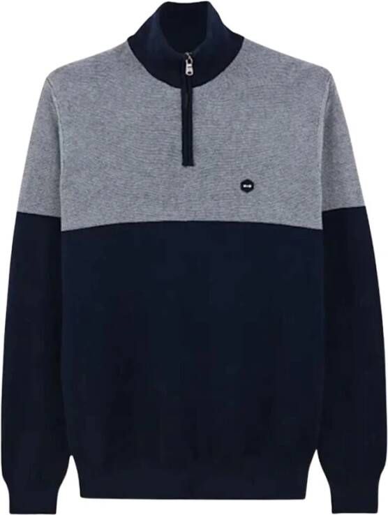 Eden Park Sweatshirt trek Blauw Heren