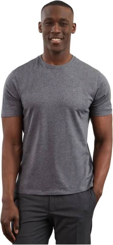 Eden Park Korte Mouw Pima Katoen T-shirt Gray Heren