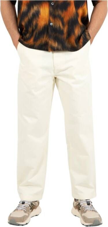 Edwin Cropped Trousers Wit Heren