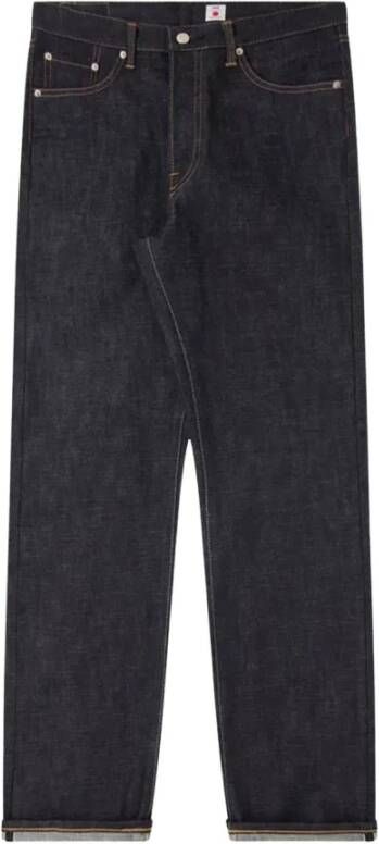 Edwin Donker Indigo Losse Rechte Selvage Jeans Blauw Heren