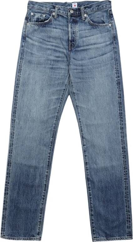 Edwin Donkere Wassing Rechte Jeans Blauw Heren