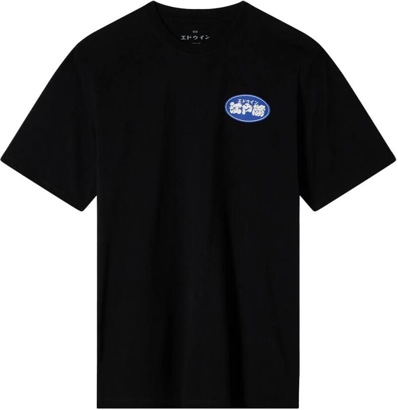 Edwin T-shirt met bedrukt logo Korte mouwen Black Heren