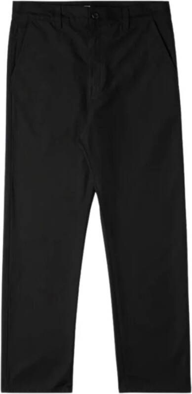 Edwin Hoge Taille Cropped Broek Zwart Heren