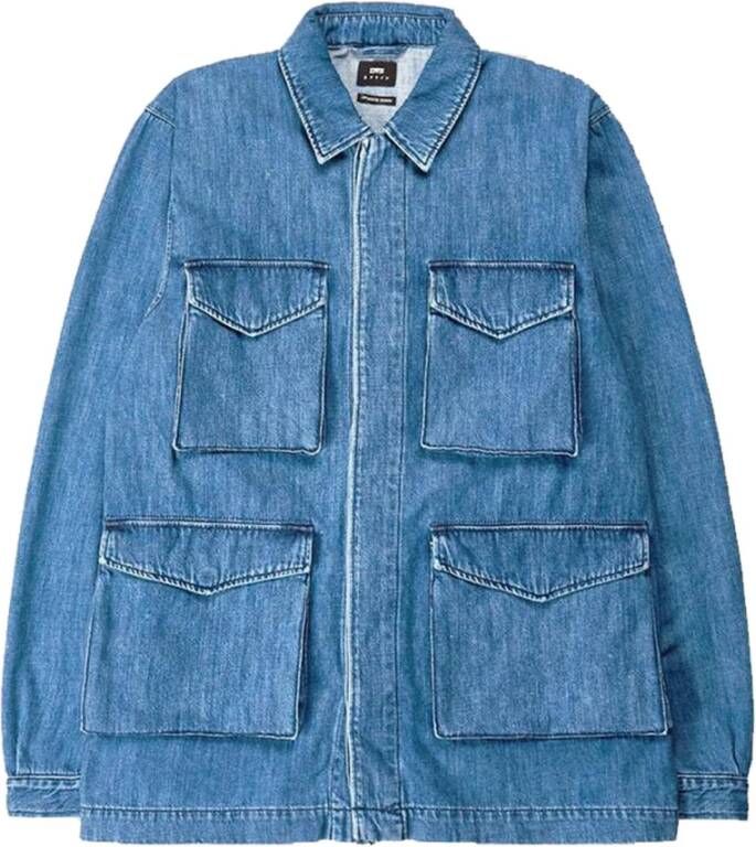 Edwin Jacket Blauw Heren