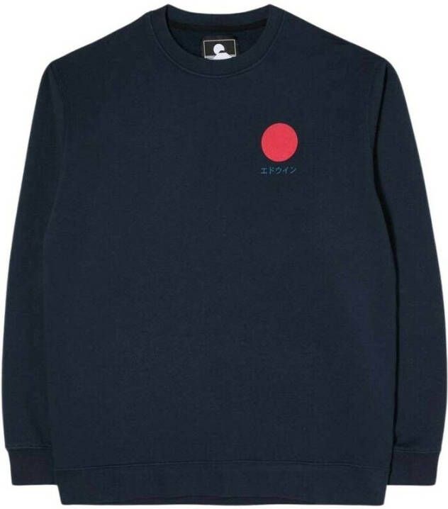 Edwin Japanese Sun Sweat TJ75.71p.NYB.67.03 Navy Blauw Heren