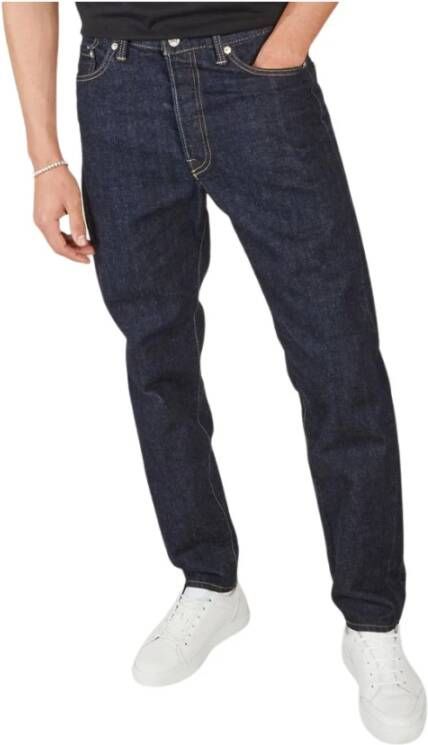 Edwin Losse taps toelopende Kurabo -jeans Blauw Heren
