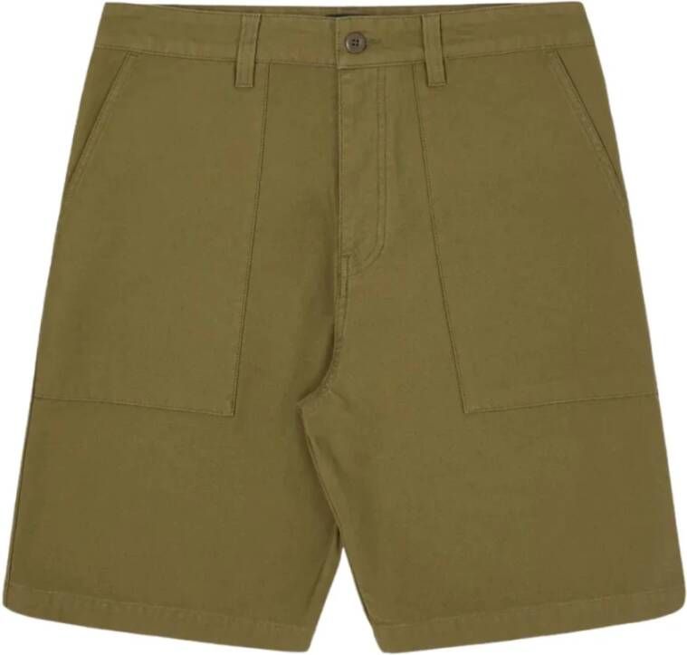 Edwin Ontspannen Katoenen Shorts Groen Heren