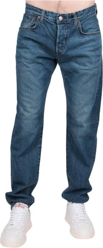 Edwin Rechte jeans Blauw Heren