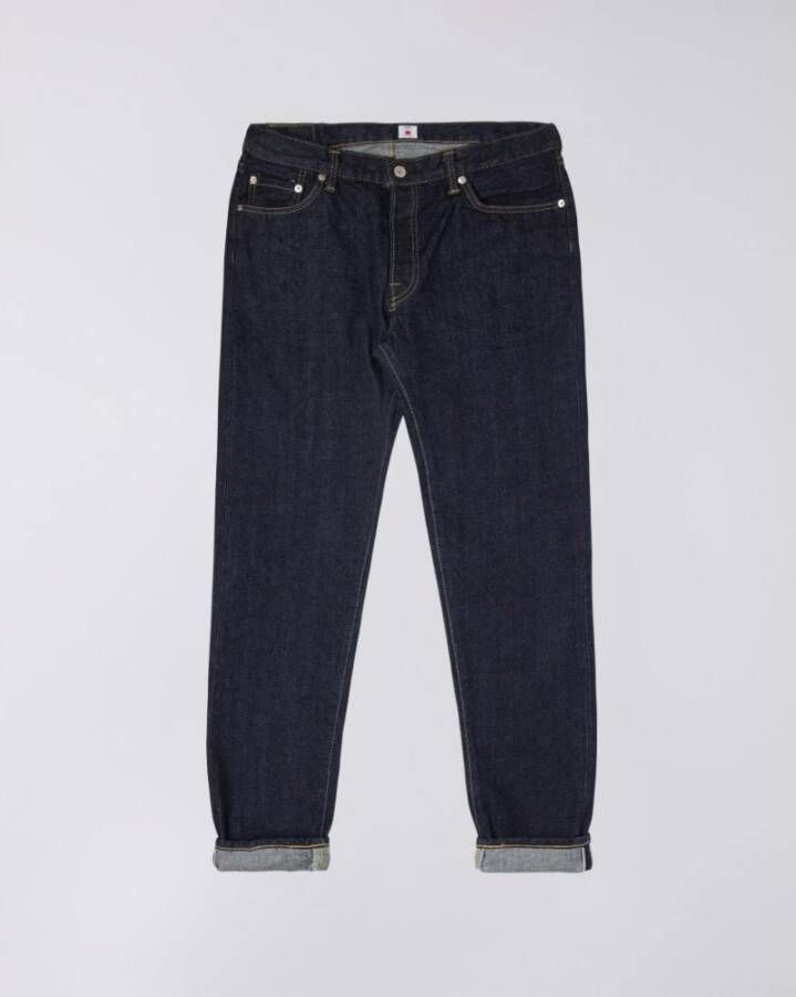 Edwin regelmatig taps toelopende Ed-55 Kurabo Red Selvedge Blue Rinsed 14oz 31 34 Blauw Heren