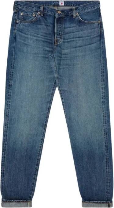 Edwin Straight Jeans Blauw Heren