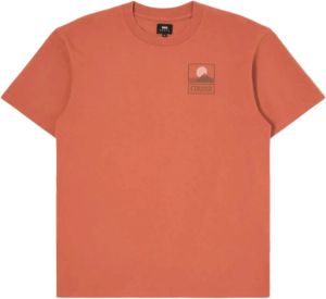 Edwin T-Shirts Oranje Heren