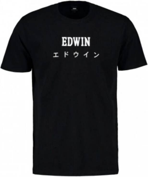 Edwin Zwart Japan T-Shirt voor Heren Black Heren