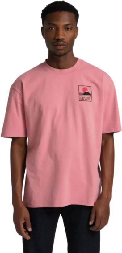 Edwin Tg37.2M4.Owt.67.03 T-shirt Roze Heren
