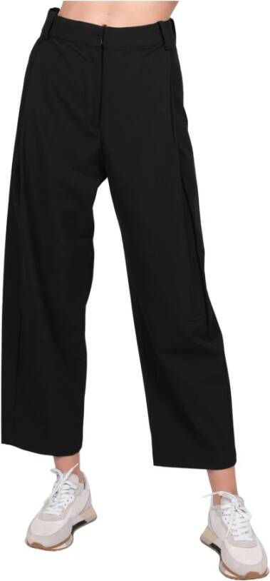 Edwin Stijlvolle Wijde Broek Black Dames
