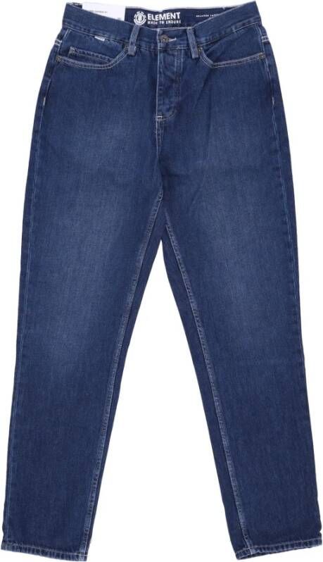 Element Straight Jeans Blauw Heren