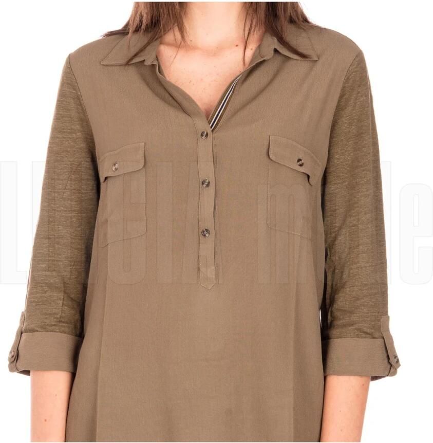 Elena Mirò Jersey T-Shirt Green Dames - Foto 5