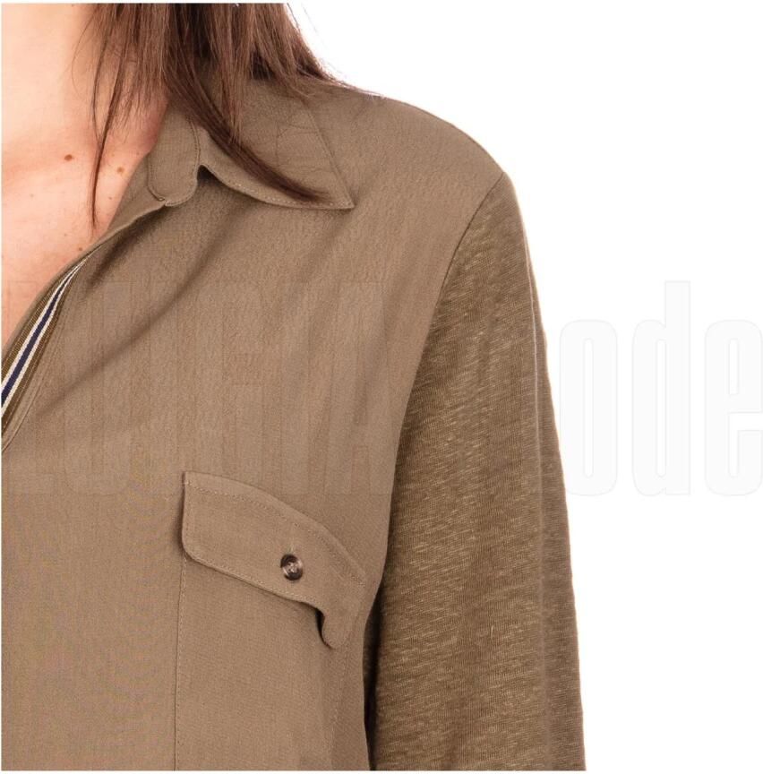 Elena Mirò Jersey T-Shirt Green Dames - Foto 2