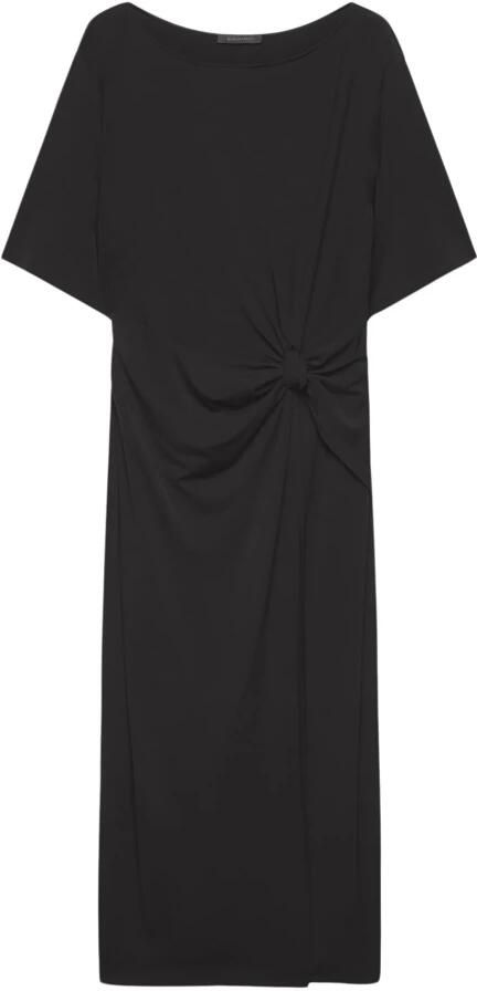 Elena Mirò Jerseyjurk met zijdelingse knoop Black Dames