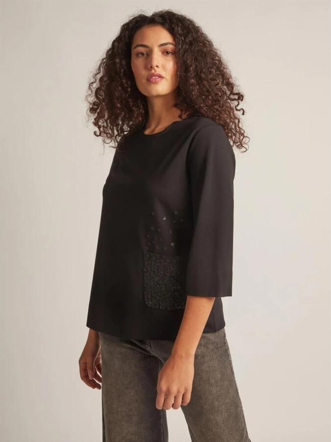 Elena Mirò Stijlvolle Shirt Black Dames - Foto 5
