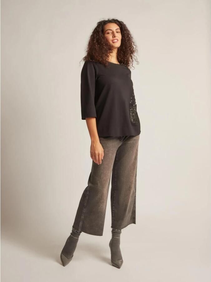 Elena Mirò Stijlvolle Shirt Black Dames - Foto 2