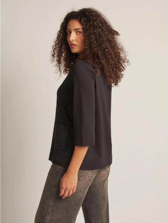 Elena Mirò Stijlvolle Shirt Black Dames - Foto 3