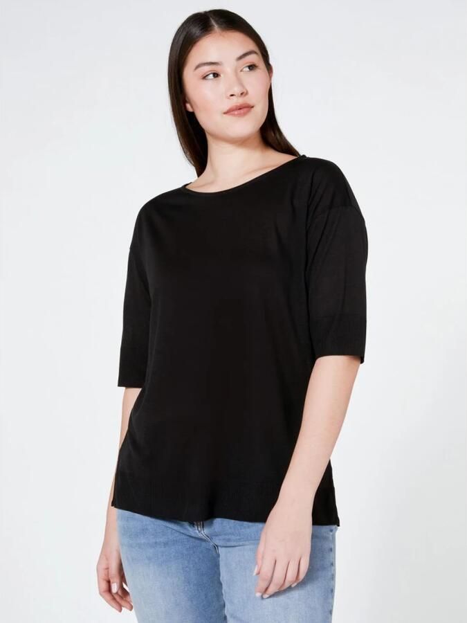 Elena Mirò Stijlvolle T-Shirt voor Vrouwen Black Dames - Foto 3