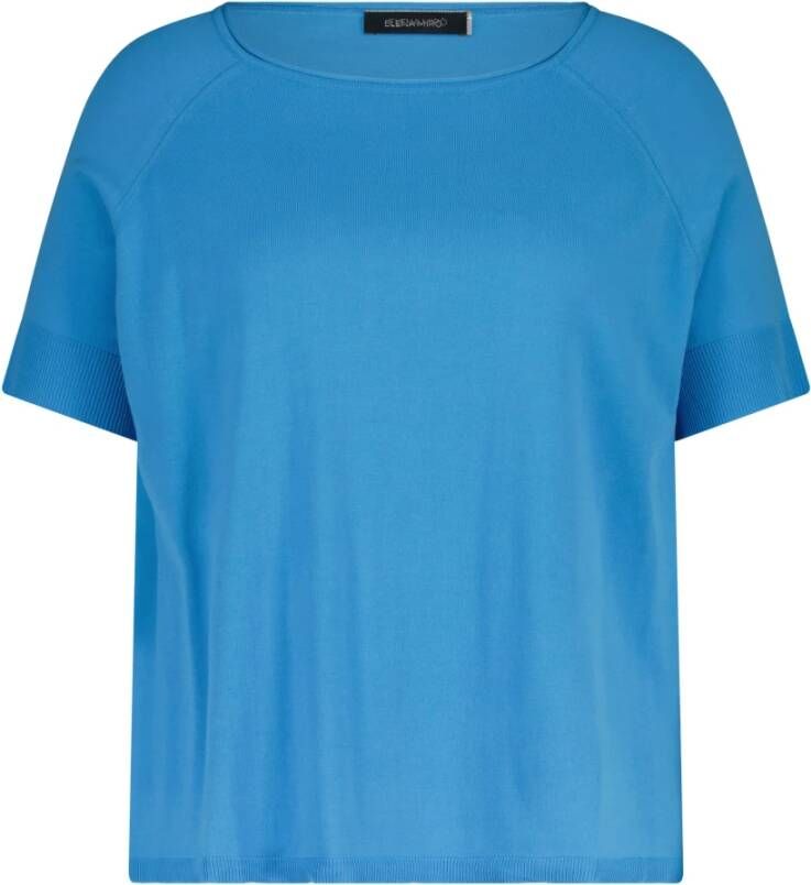 Elisabetta Franchi T-Shirts Blauw Dames