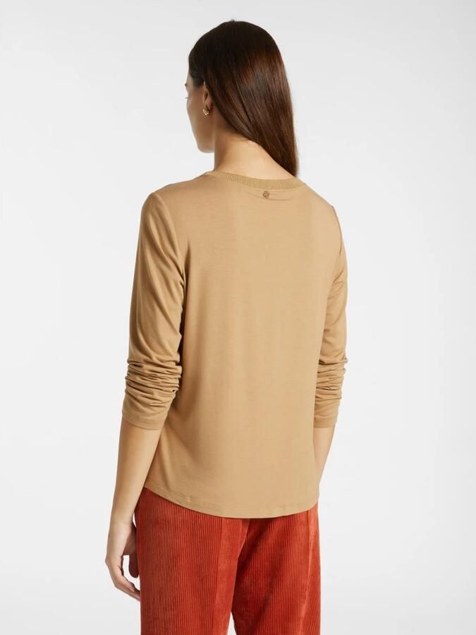 Elena Mirò Viscose T-shirt Brown Dames - Foto 5